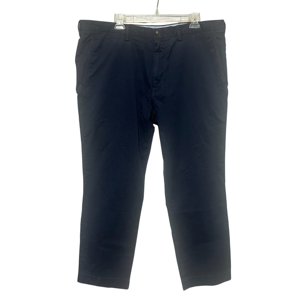 Polo Ralph Lauren Chino Pants Mens 40/29 Navy Blue Solid Slim Fit New